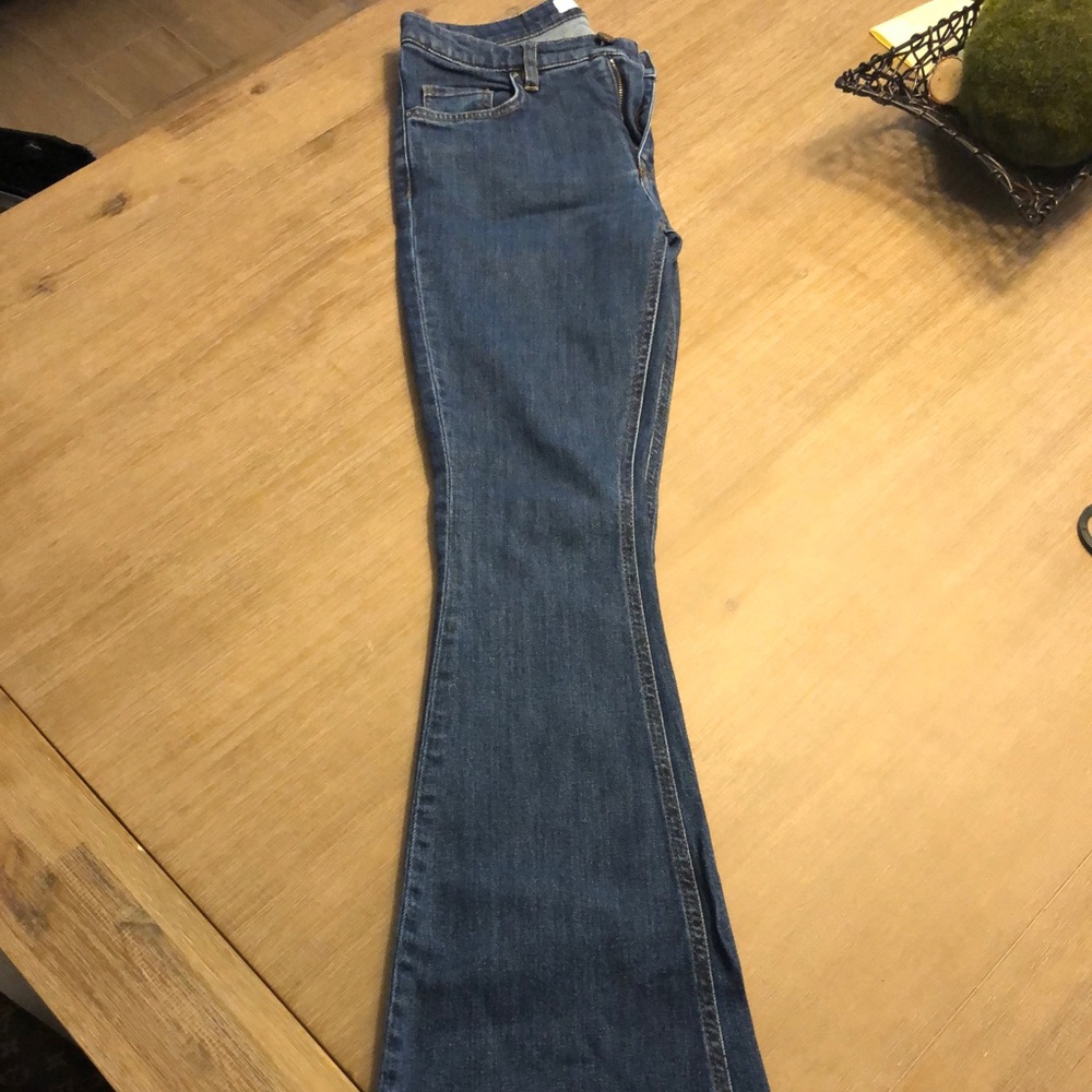 Victoria Beckham Classic Blue Flare Jeans for Women